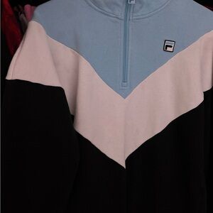 Fila Tri-Color Half-Zip Sweatshirt